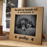 Memorial Photo Frame For Dog Puppy Pet 7x5 Wooden Picture Frame