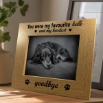 Memorial Photo Frame For Dog Puppy Pet 7x5 Wooden Picture Frame
