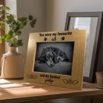 Keepsake Memorial Photo Frame For Dog Puppy Pet Hardest Goodbye