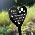 Mum Memorial Grave Plaque Graveside Decoration Plaque Memorial