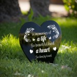 Grave Memorial Plaque Garden Ground Stake Grave Marker Memorial