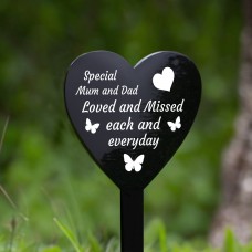 Mum and Dad Memorial Grave Stake, Graveside Memorial Decorations