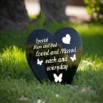 Mum and Dad Memorial Grave Stake, Graveside Memorial Decorations
