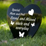 Mum and Dad Memorial Grave Stake, Graveside Memorial Decorations
