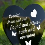 Mum and Dad Memorial Grave Stake, Graveside Memorial Decorations