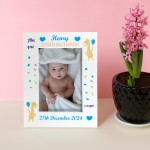 Nursery Picture Frame For Baby Boy Personalised 7x5 Frame