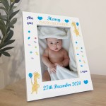 Nursery Picture Frame For Baby Boy Personalised 7x5 Frame