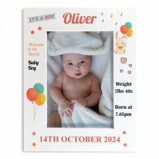 Photo Frame For Baby Boy Girl Birth Details Personalised Gift