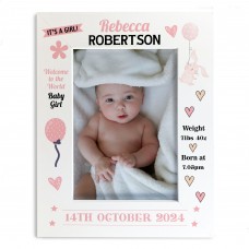 Nursery Picture Frame For Baby Girl Photo Frame Personalised