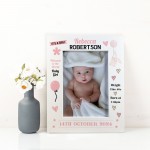 Nursery Picture Frame For Baby Girl Photo Frame Personalised
