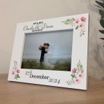 Mr And Mrs Wood Picture Frame Personalised Couple Gift Wedding
