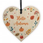 HELLO AUTUMN Sign Autumn Sign Novelty Autumn Accessories Heart