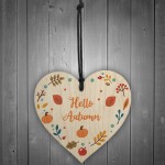 HELLO AUTUMN Sign Autumn Sign Novelty Autumn Accessories Heart