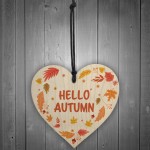 Autumn Sign Hello Autumn Sign Novelty Autumn Accessories Heart