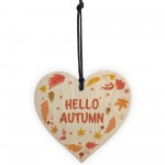 Autumn Sign Hello Autumn Sign Novelty Autumn Accessories Heart