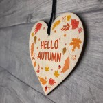Autumn Sign Hello Autumn Sign Novelty Autumn Accessories Heart