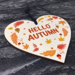 Autumn Sign Hello Autumn Sign Novelty Autumn Accessories Heart