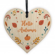 Autumn Sign Novelty Hello Autumn Sign Autumn Accessories Heart