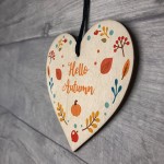 Autumn Sign Novelty Hello Autumn Sign Autumn Accessories Heart