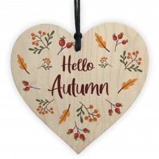 Novelty Autumn Hanging Sign Hello Autumn Sign Autumn Accessories