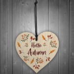 Novelty Autumn Hanging Sign Hello Autumn Sign Autumn Accessories