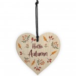 Novelty Autumn Hanging Sign Hello Autumn Sign Autumn Accessories