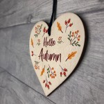 Novelty Autumn Hanging Sign Hello Autumn Sign Autumn Accessories