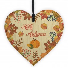 Autumn Hanging Sign Hello Autumn Sign Autumn Accessories Heart