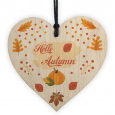 Autumn Room Decor Hello Autumn Sign Hello Autumn Gift Wood Sign