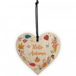 Hello Autumn Sign Hello Autumn Gifts Autumn House Decor