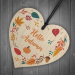 Hello Autumn Sign Hello Autumn Gifts Autumn House Decor