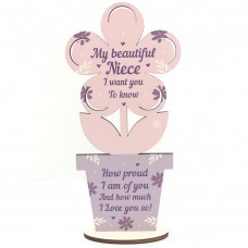 Birthday Christmas Gifts For Niece Wooden Flower Niece Gifts