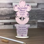 Birthday Christmas Gifts For Niece Wooden Flower Niece Gifts