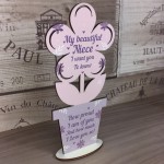 Birthday Christmas Gifts For Niece Wooden Flower Niece Gifts