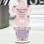 Birthday Christmas Gifts For Niece Wooden Flower Niece Gifts