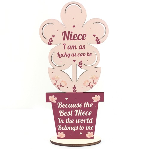 Niece Birthday Gifts From Auntie Uncle Wooden Flower Niece Gift