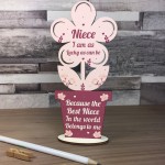 Niece Birthday Gifts From Auntie Uncle Wooden Flower Niece Gift