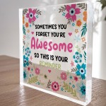 Birthday Gifts for Her YOU ARE AWESOME Plaque Lirthday Gifts