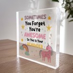 You Are Awesome Gift For Best Friend Unicorn Sign Friendship