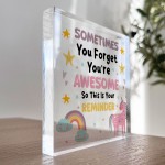 You Are Awesome Gift For Best Friend Unicorn Sign Friendship