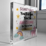 You Are Awesome Gift For Best Friend Unicorn Sign Friendship