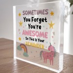 You Are Awesome Gift For Best Friend Unicorn Sign Friendship