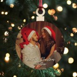 Personalised Christmas Tree Decoration with Photo 1st Christmas