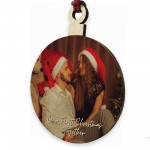 Personalised Christmas Tree Decoration with Photo 1st Christmas
