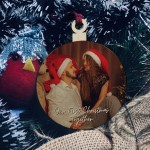 Personalised Christmas Tree Decoration with Photo 1st Christmas