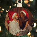 Personalised Christmas Tree Decoration with Photo 1st Christmas