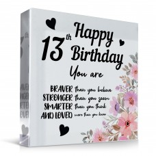 13th Birthday Acrylic Plaque 13th Birthday Gifts for Girls