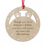 Memorial Christmas Bauble For Pet Dog Engraved Memorial Decor Memorial Christmas Bauble For Pet Dog Engraved Memorial Decor