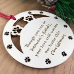 Memorial Christmas Bauble For Pet Dog Engraved Memorial Decor Memorial Christmas Bauble For Pet Dog Engraved Memorial Decor