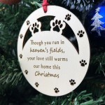 Memorial Christmas Bauble For Pet Dog Engraved Memorial Decor Memorial Christmas Bauble For Pet Dog Engraved Memorial Decor